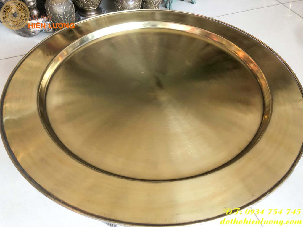 Mâm Đồng Thau Trơn Đường kính 57cm