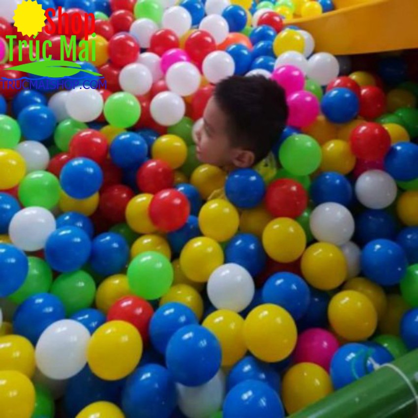 Bóng nhựa cho bé 120k/100 trái phi 8cm
