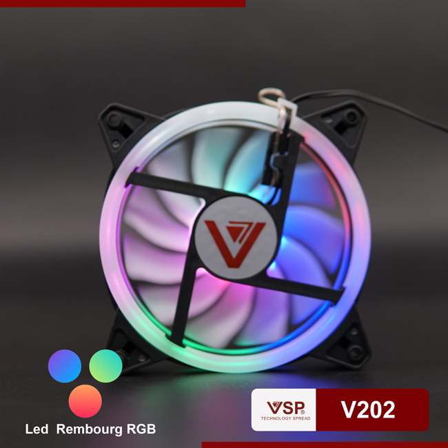 Fan tản nhiệt led 2 mặt V202
