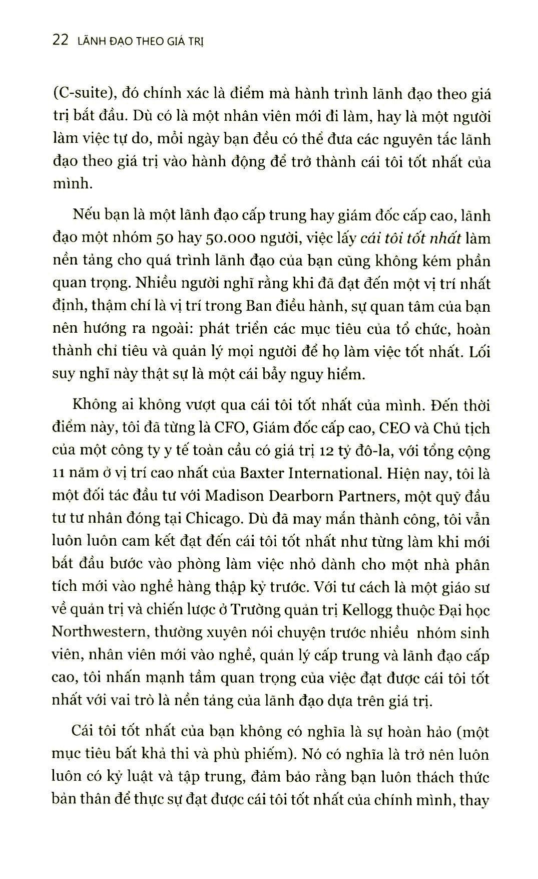 Lãnh Đạo Theo Giá Trị