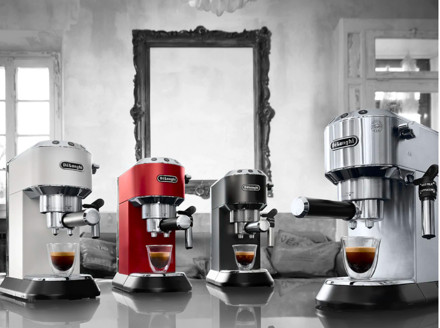 Máy Pha Cà Phê DeLonghi EC685 Dedica Style (M/ R) - Thiết Kế Gọn, Áp Suất 15 Bar - Chính Hãng