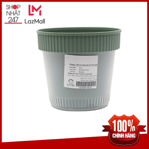 Chậu trồng cây 2 lớp màu xanh Inomata Hàng nội địa Nhật