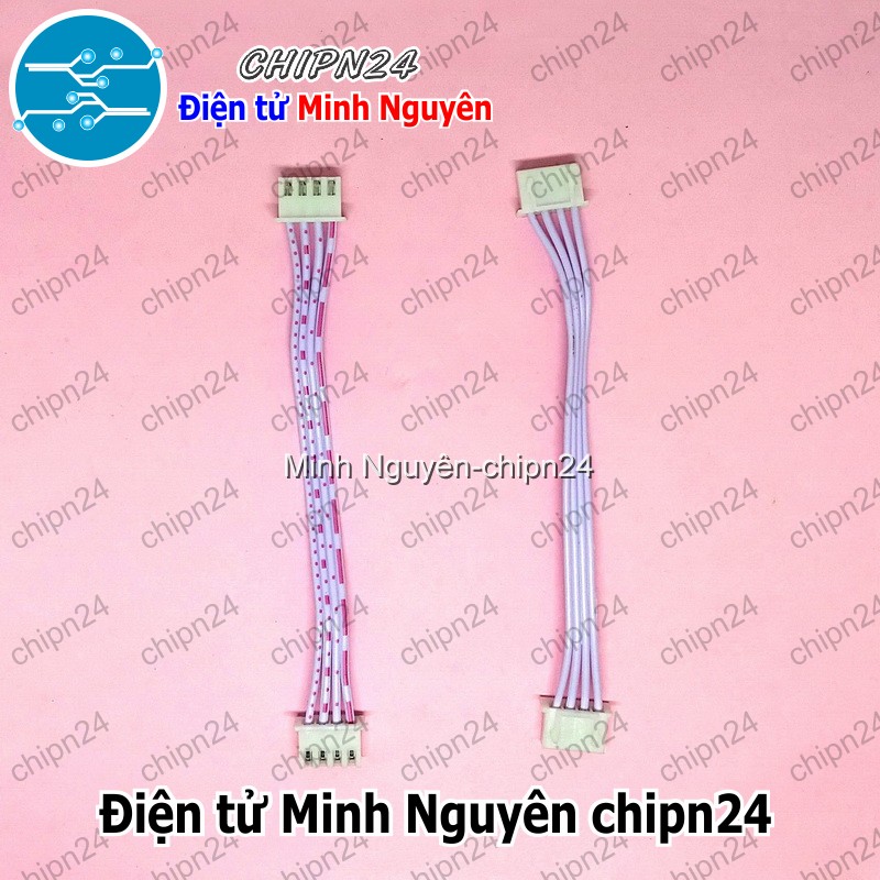 [3 sợi] (P3) Dây bẹ trắng 4P XH2.54mm 2 đầu cắm dài 10cm - HH004931