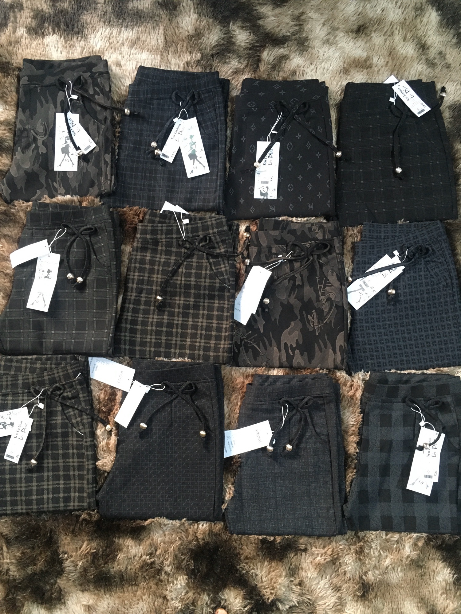 [HCM]Quần cotton sọc lỡ 9 tấc lưng thun