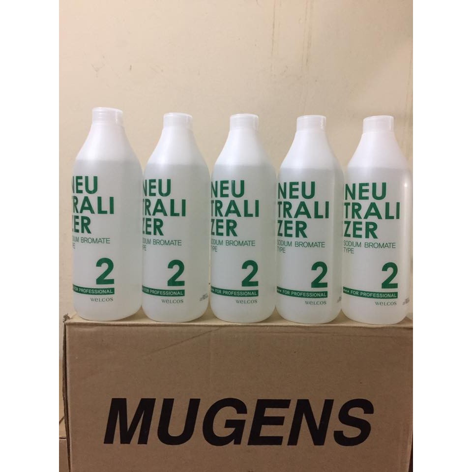 Thuốc Dập uốn tóc số 2 Welcos Neutralizer 1000g Đỏ - Xanh