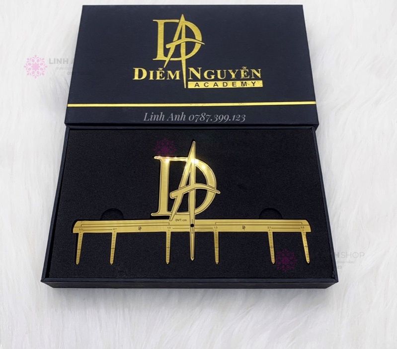 Thước diễm nguyễn đo vẽ chân mày nhanh chính xác phun xăm