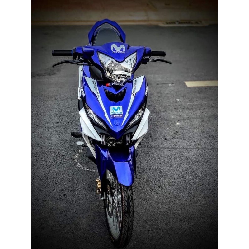 Tem rời Exciter 135 Movistar Xanh trắng