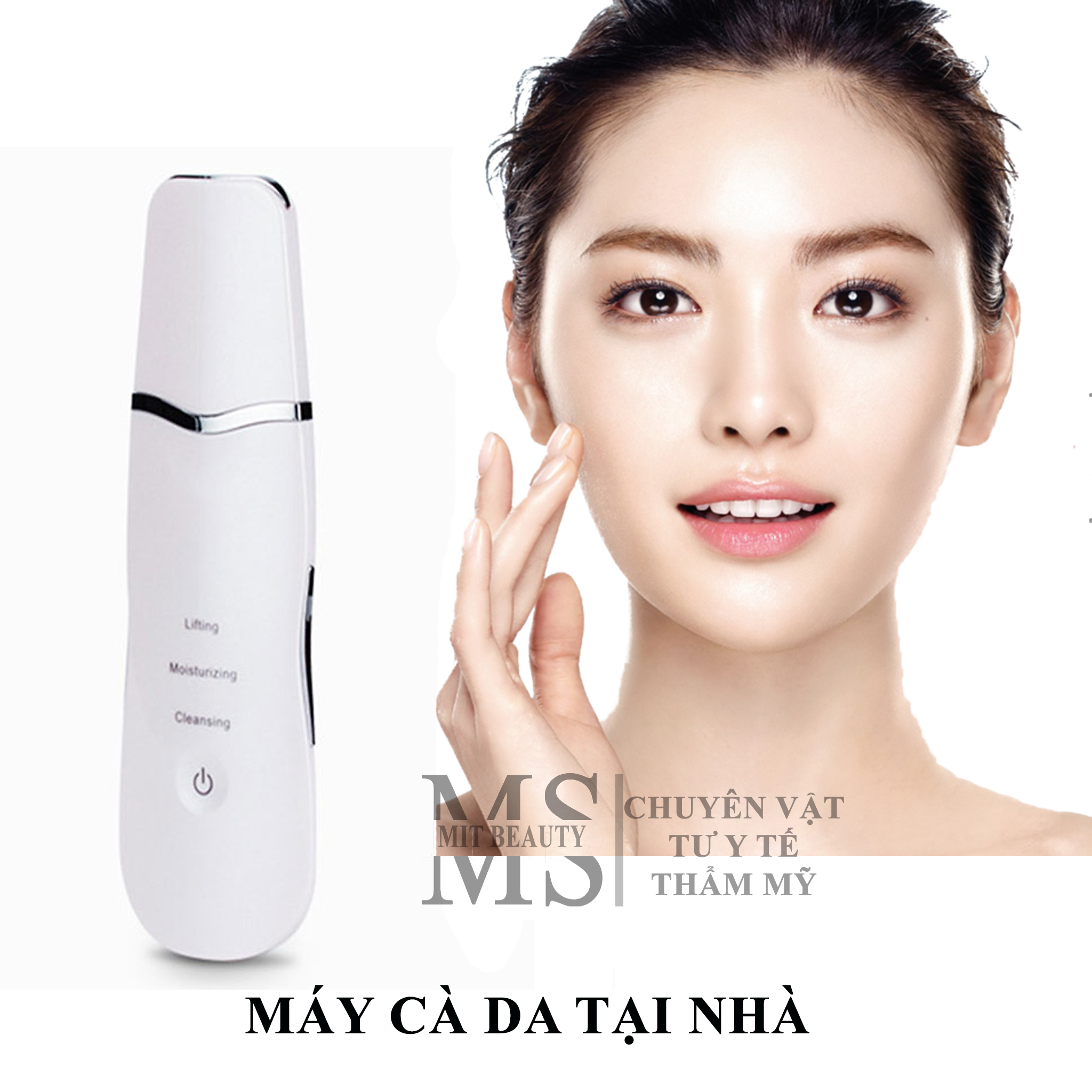 Máy cà da sủi da tại nhà ultrasonic shovel làm sạch sâu phiên bản mới Hàn Quốc
