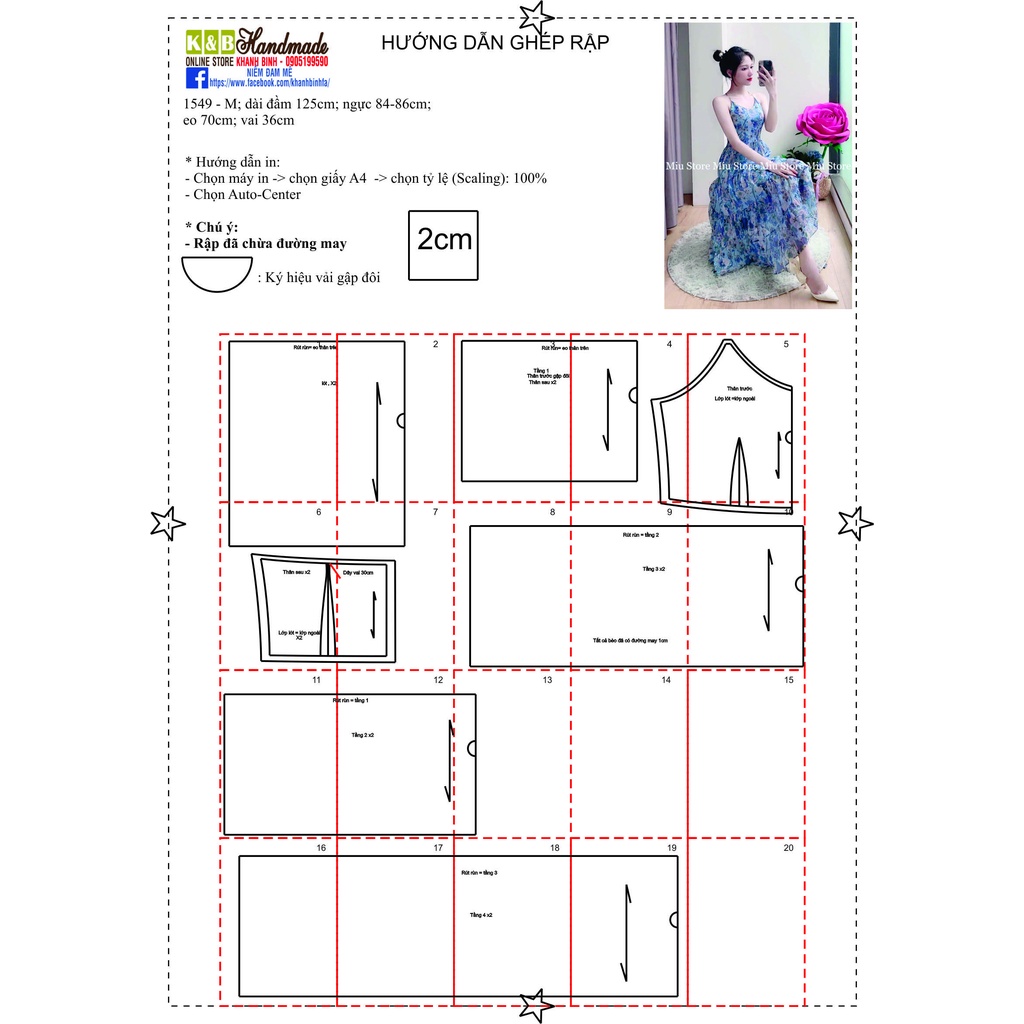 Rập giấy A0 mã 1549 - rập đầm (BẢN VẼ)