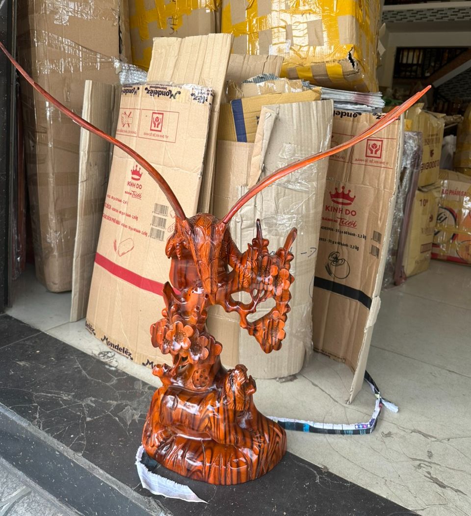 Tượng Gỗ Đại Bàng Tung Cánh - đại bàng tương ngộ Cao 50cm