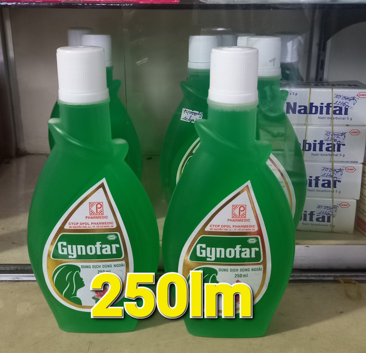 NƯỚC RỬA VỆ SINH  GYNOFAR 1 CHAI 250mi