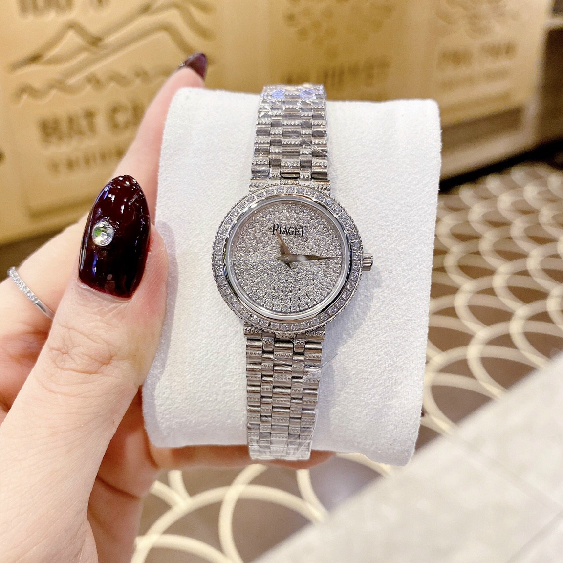 [HCM] watches female wire metal plaget size 28mm and 36mm fullbox standard for all wrist, water resistant, stainless steel shell, ladies watches high-grade