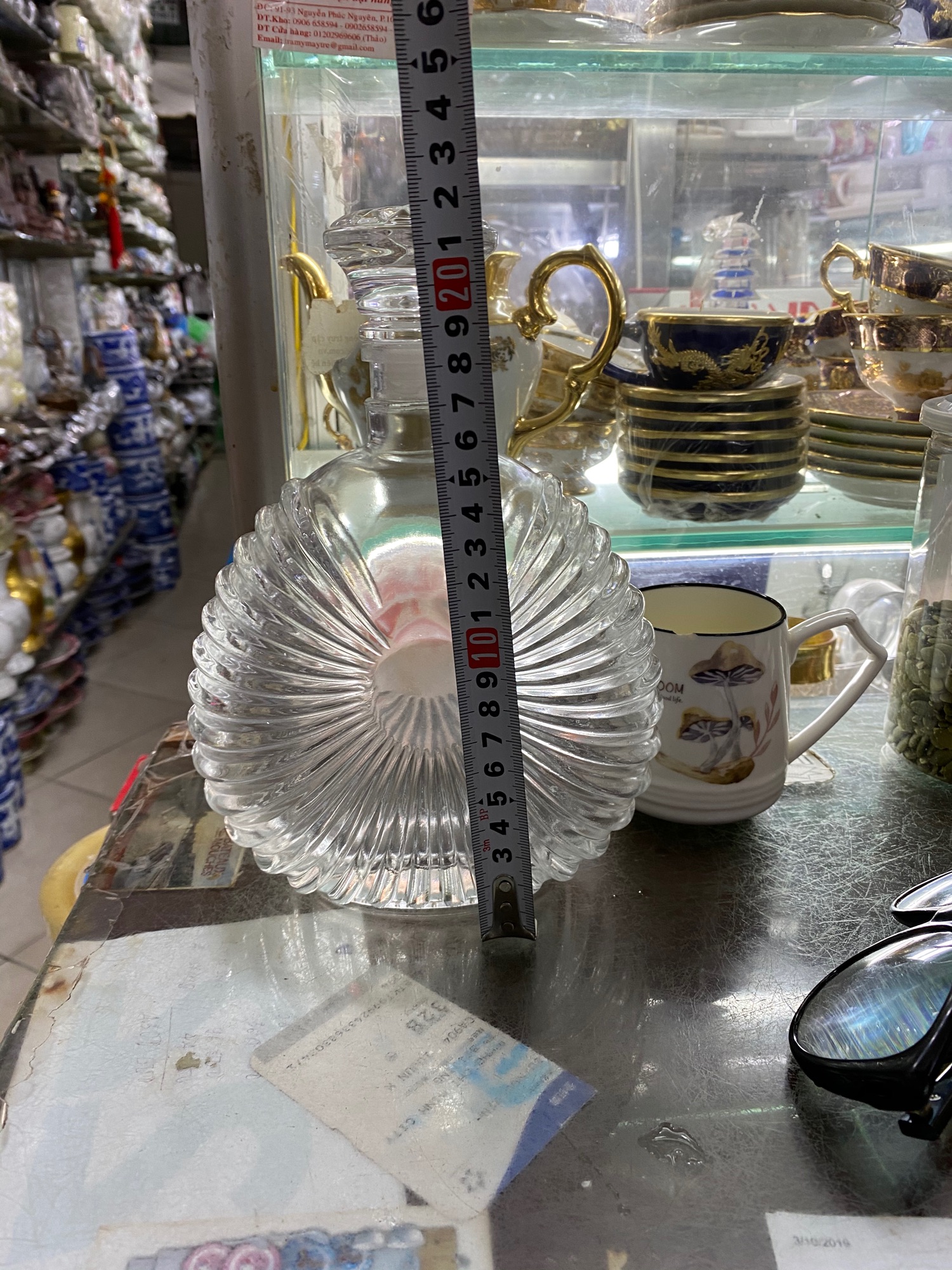 Bình thủy tinh đựng rượu 500ml