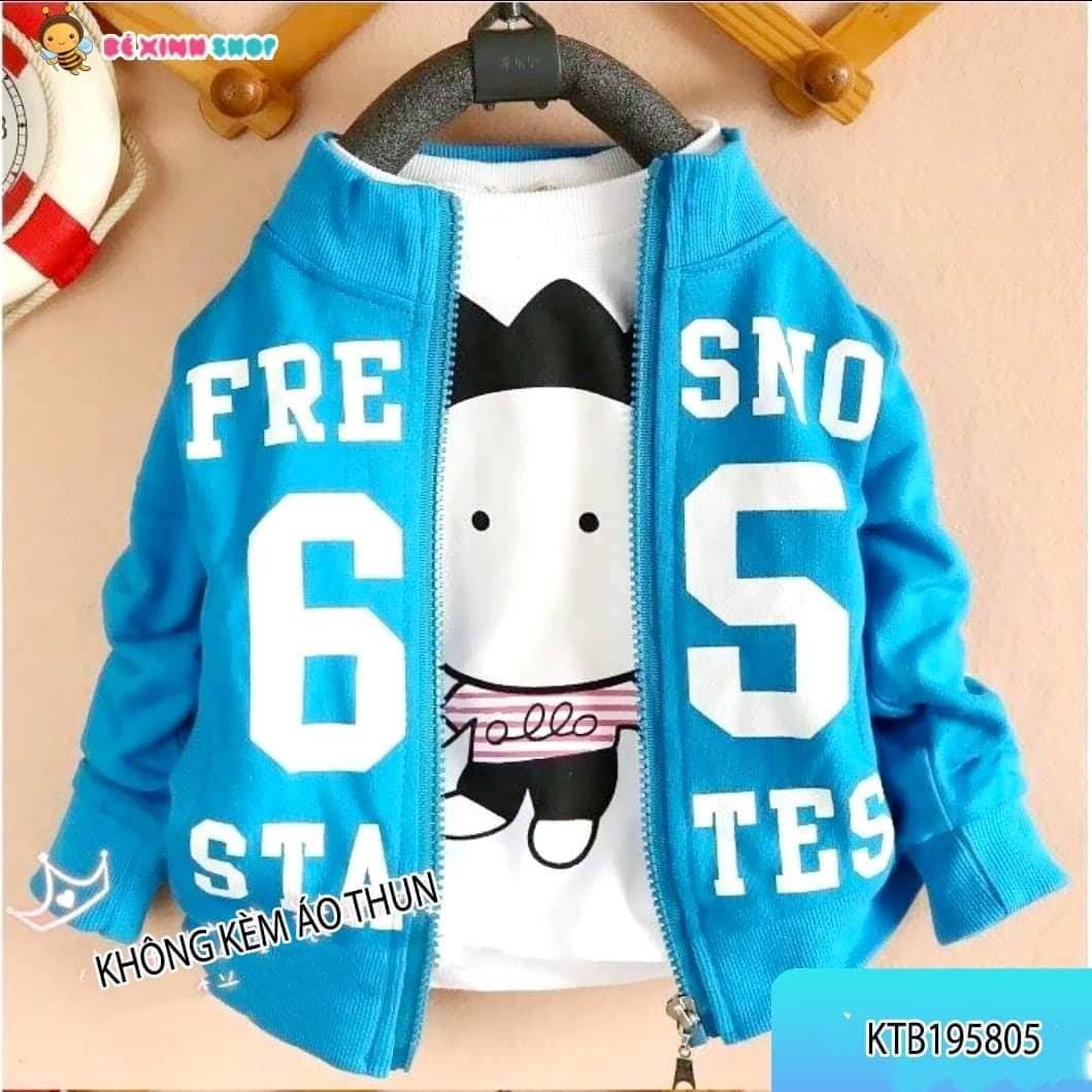 Đồ trẻ em - Áo khoác chất liệu da cá cho bé trai