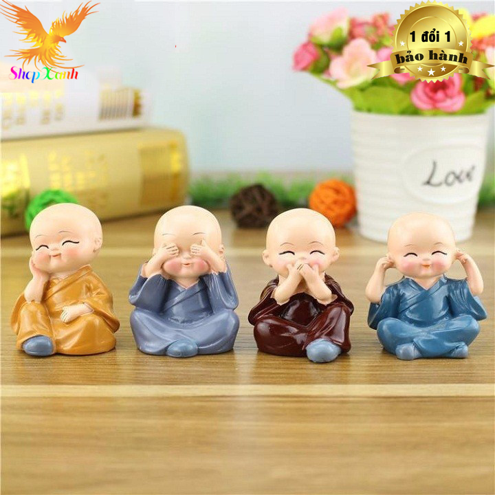 [HCM] Bộ tượng chú tiểu tứ không (gồm 4 chú tiểu)