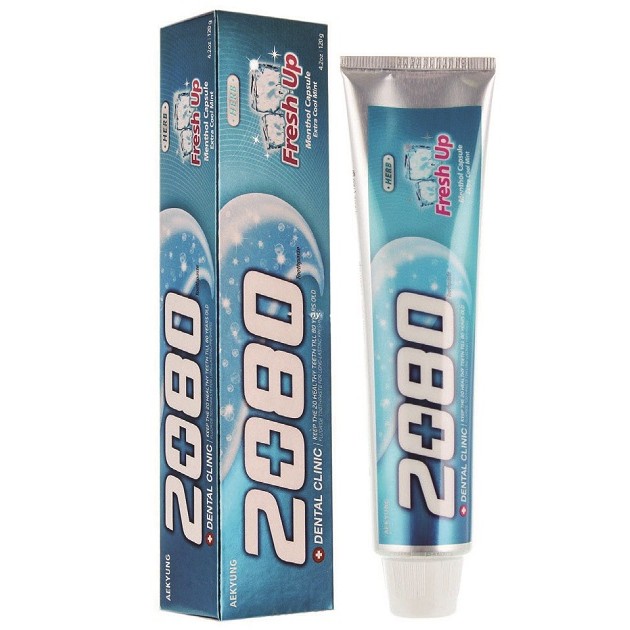 Kem đánh răng tinh chất bạc hà ngừa sâu răng và hôi miệng 2080 Fresh Up Hàn Quốc 120g