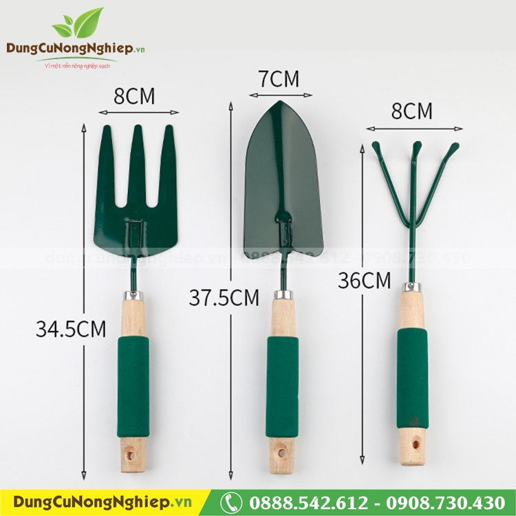Bộ dụng cụ làm vườn 3 món