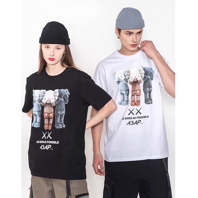 Áo thun nam nữ cộc tay họa tiết 3 gấu XX form thụng ulzzang/ Áo phông tay lỡ in họa tiết dáng rộng unisex