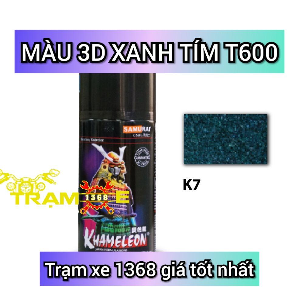 SƠN SAMURAI MÀU 3D XANH TÍM T600