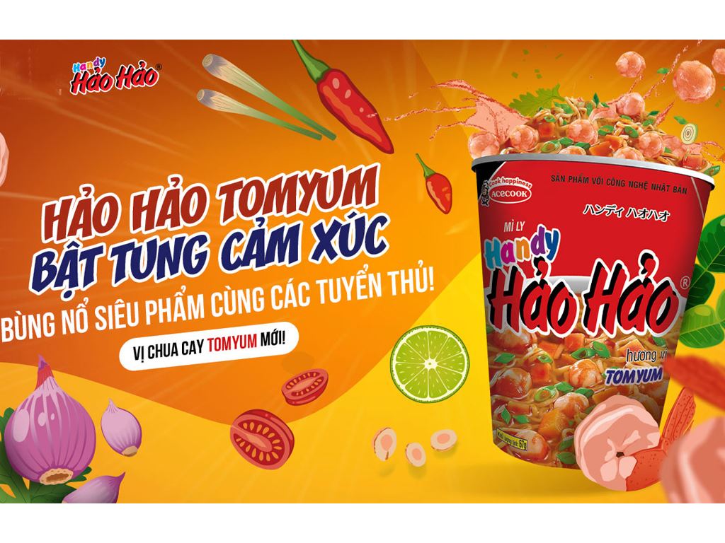 THÙNG 12/24 LY Mì Hảo Hảo Tomyum ly 67g -