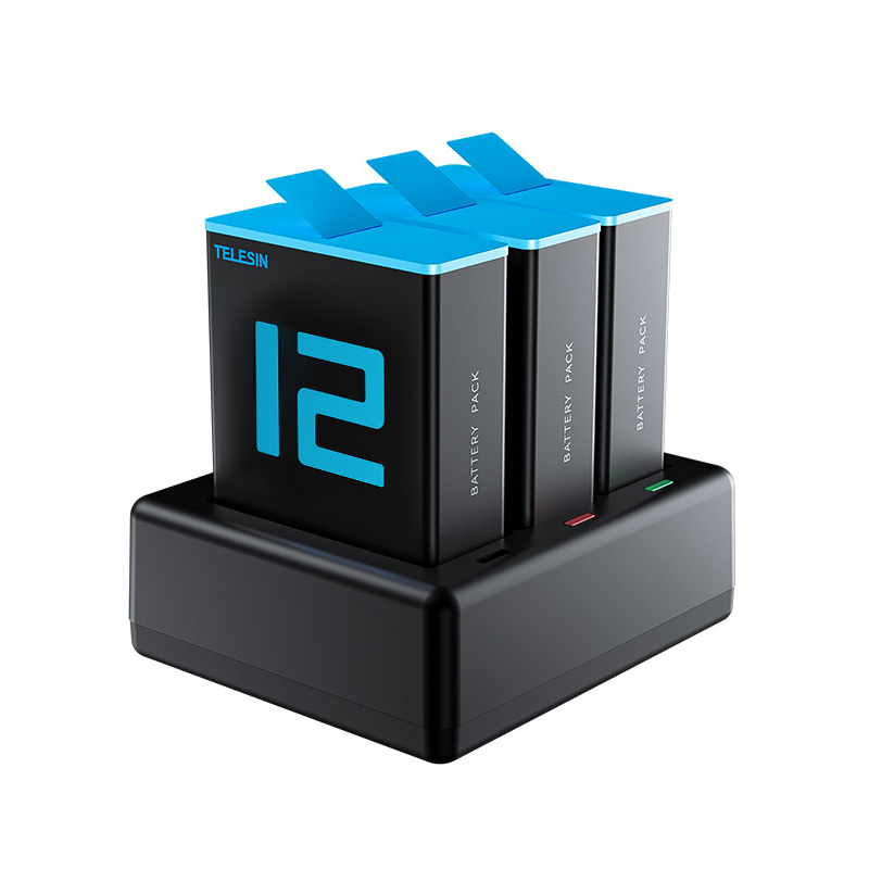 PIN GOPRO 12 / 11 / 10 / 9 / 8 / 7 / 6 / 5 TELESIN (1750MAH) V3
