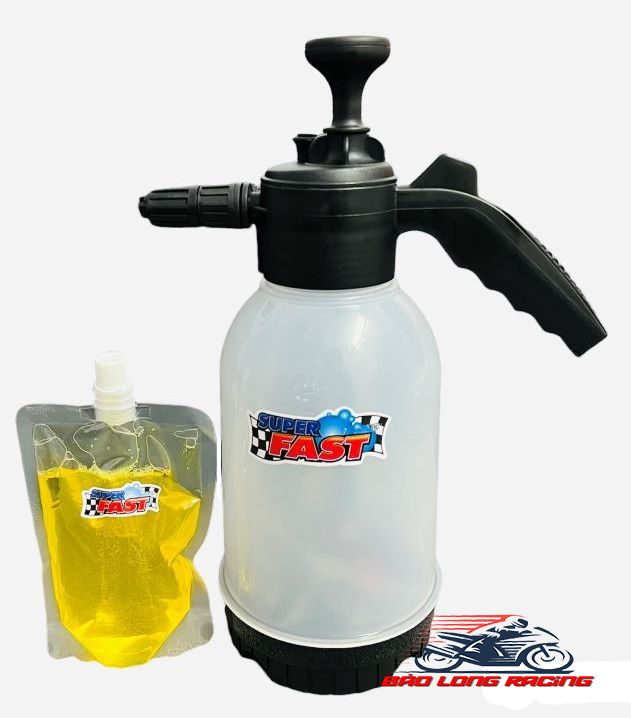 Combo Bình Bọt Tuyết SuperFast tặng kèm Nước Rửa Xe Super Fast Siêu Tạo Bọt Siêu Sạch Tiết Kiệm Chi Phí Rửa Xe