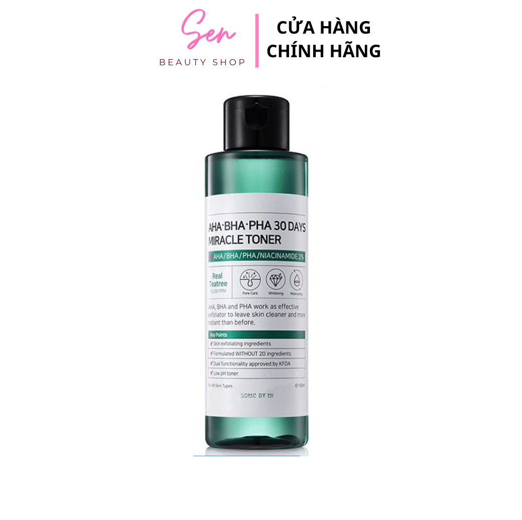 [HCM]Nước Hoa Hồng Some By Mi AHA-BHA-PHA 30 Days Miracle Toner 150ml