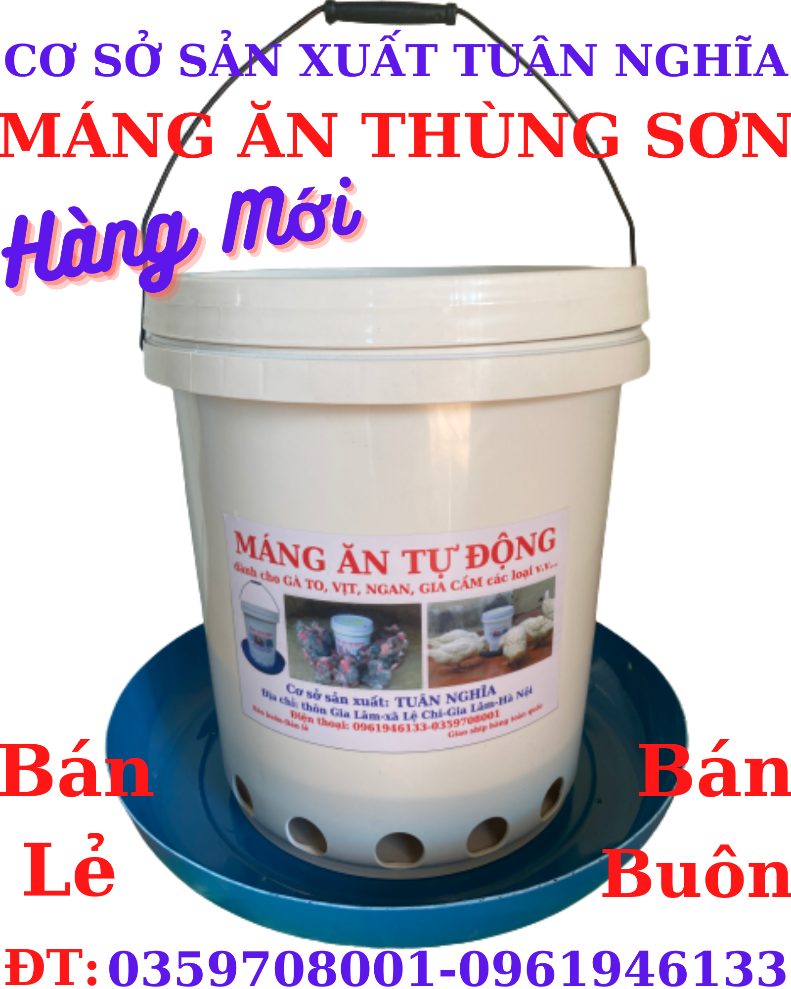Máng ăn tự động cho Gà,Vịt,Ngan dùng hiệu quả nhất.