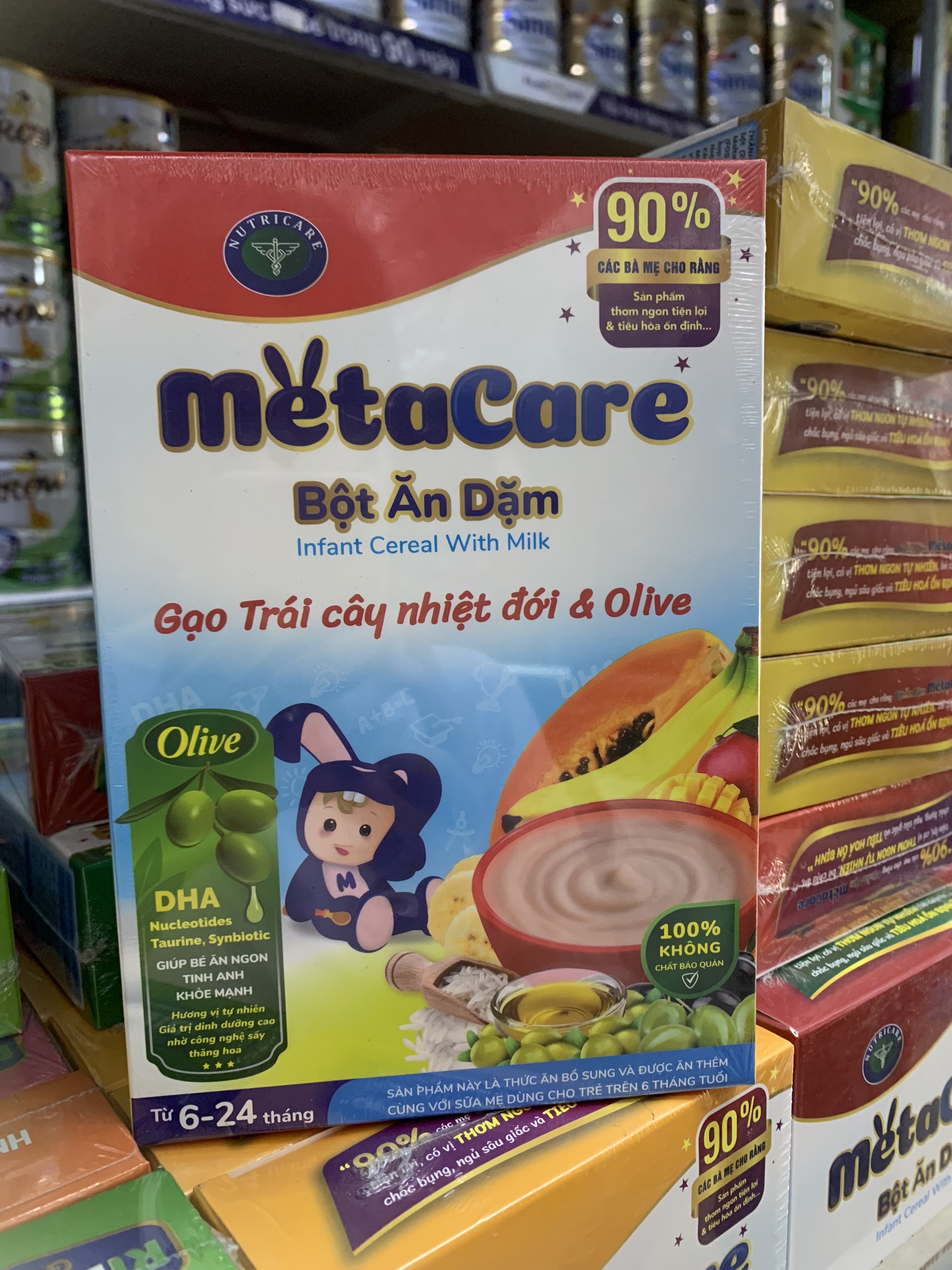 Bột ăn dặm Metacare đủ vị - Hộp 200g Bé từ 6 tháng