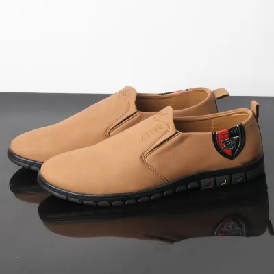 [HCM]Giày lười nam màu da bò đế đen chất lượng tốt thiết kế thời trang SG429 Saosaigon
