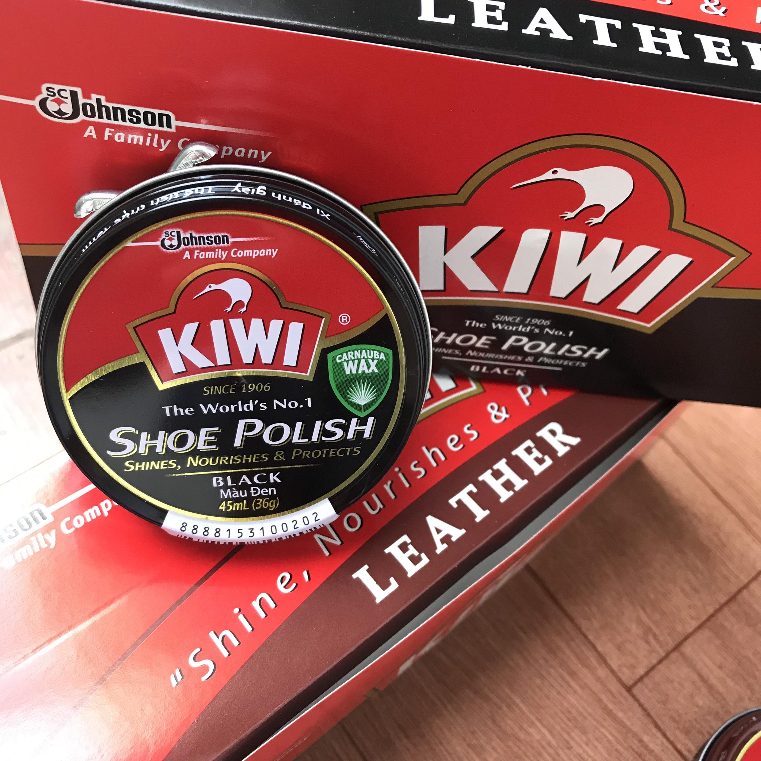 XI ĐÁNH GIÀY KIWI MÀU ĐEN HÀNG THÁI_DẠNG SÁP 45ML