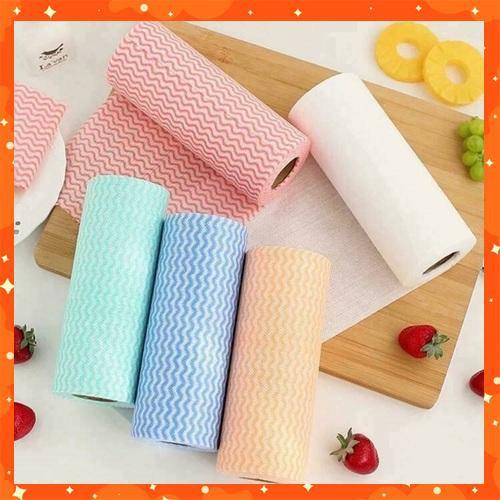 [Combo 5] Cuộn Giấy Vải Lau Đa Năng Tiện Dụng (50 tờ/cuộn)