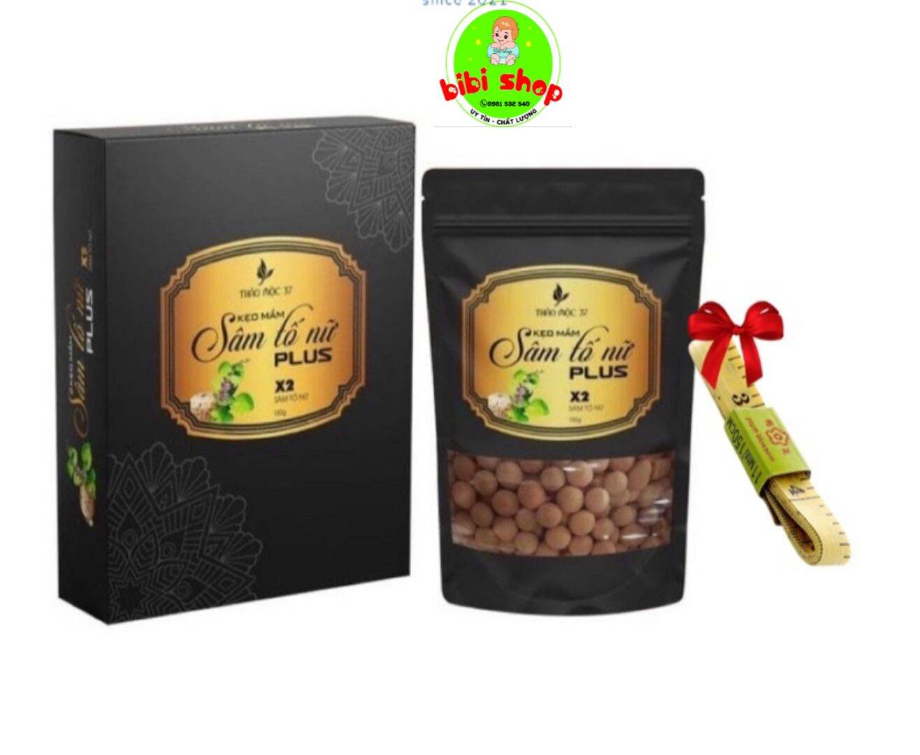 Kẹo mầm sâm tố nữ plus thảo mộc 37