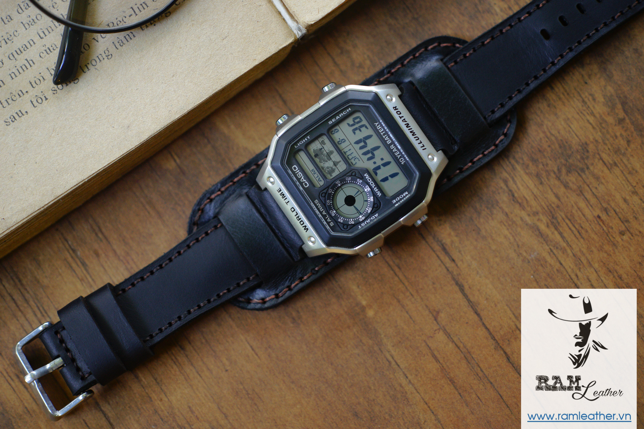 WATCH STRAPS DOUBLE COW LEATHER REAL