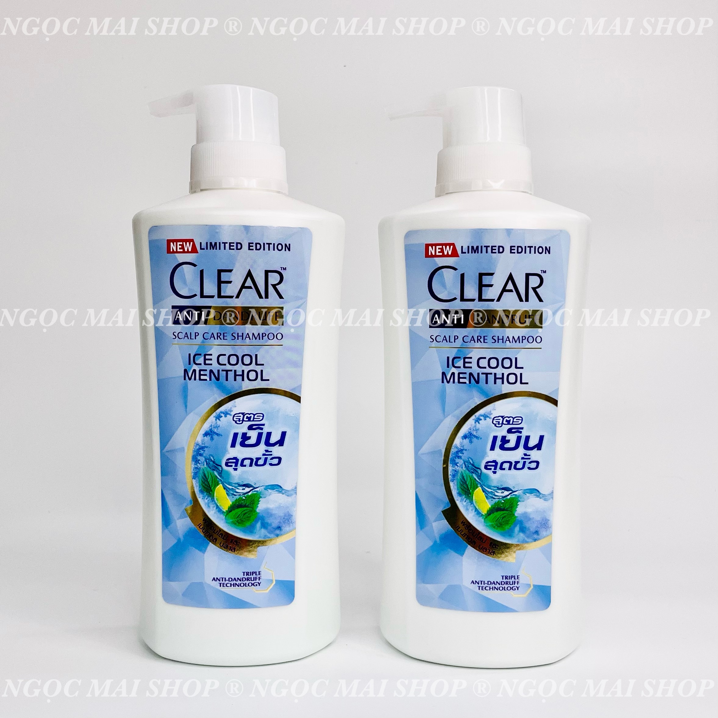 Dầu Gội Clear Bạc Hà Nữ Mát Lạnh (435ml- 400ml) Thái Lan