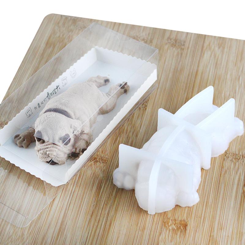 Nổi Danh Trên Mạng 3D Lập Thể Chó Shar PEI Bánh Mousse Bánh Bộ Tạo Khuôn Hình Bẩn Bẩn Chó Kem Sô Cô La Silicone Bánh Mousse Bộ Tạo Khuôn Hình