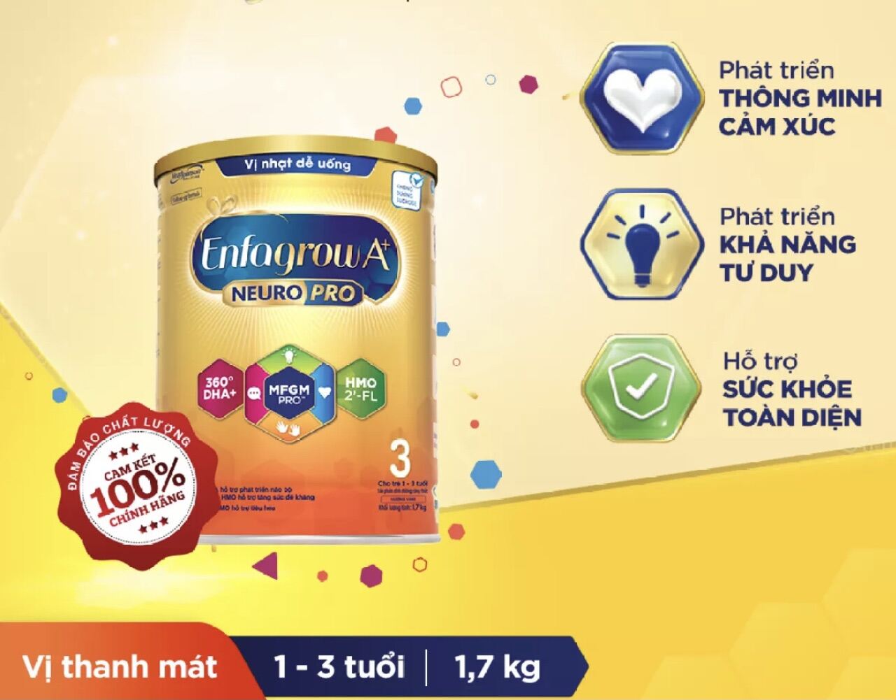 Sữa Bột Enfa A+ Neuro 3 1.7kg ( Mẫu mới )