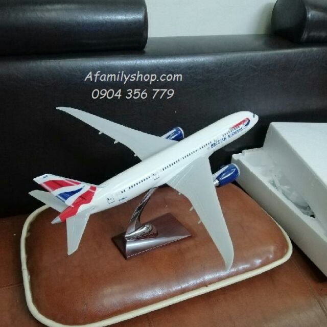 Mô hình máy bay tĩnh B787 British Airways 43cm