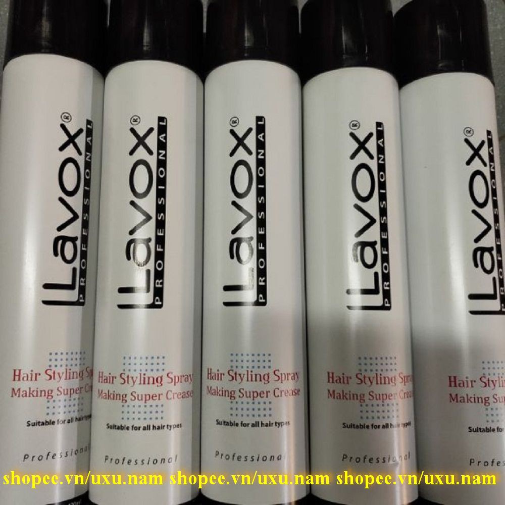 Keo xịt giữ nếp tóc lavox