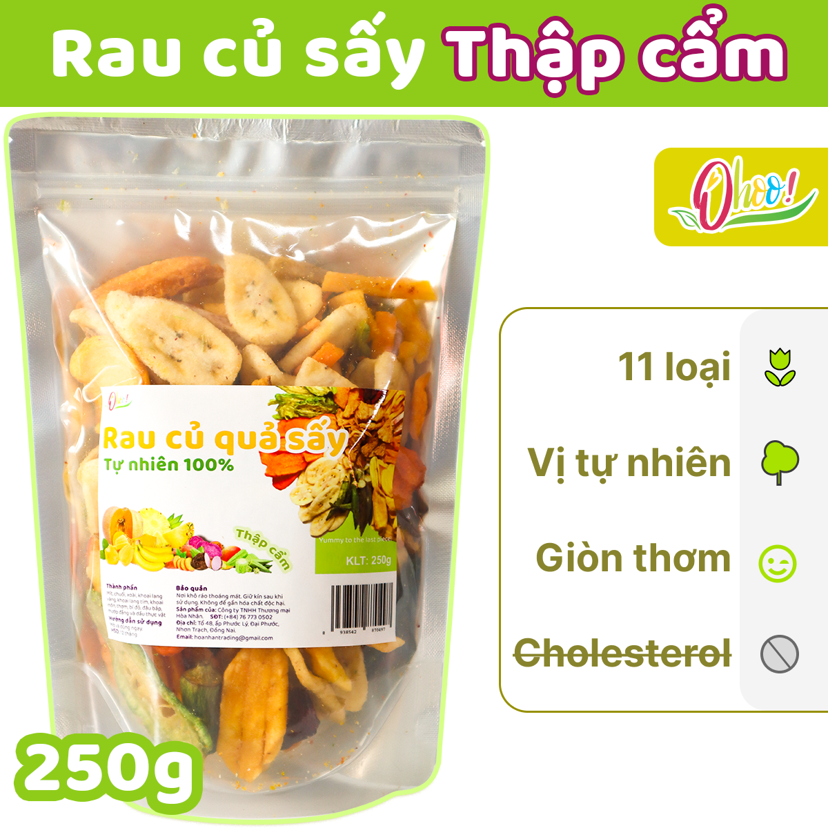 Trái Cây Sấy Mix Rau Củ Sấy hàng xuất khẩu Ohoo
