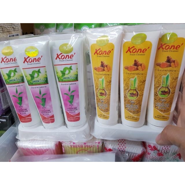 Tuýp SRM Kone (Nghệ, Trà Xanh, Sữa Colagen)