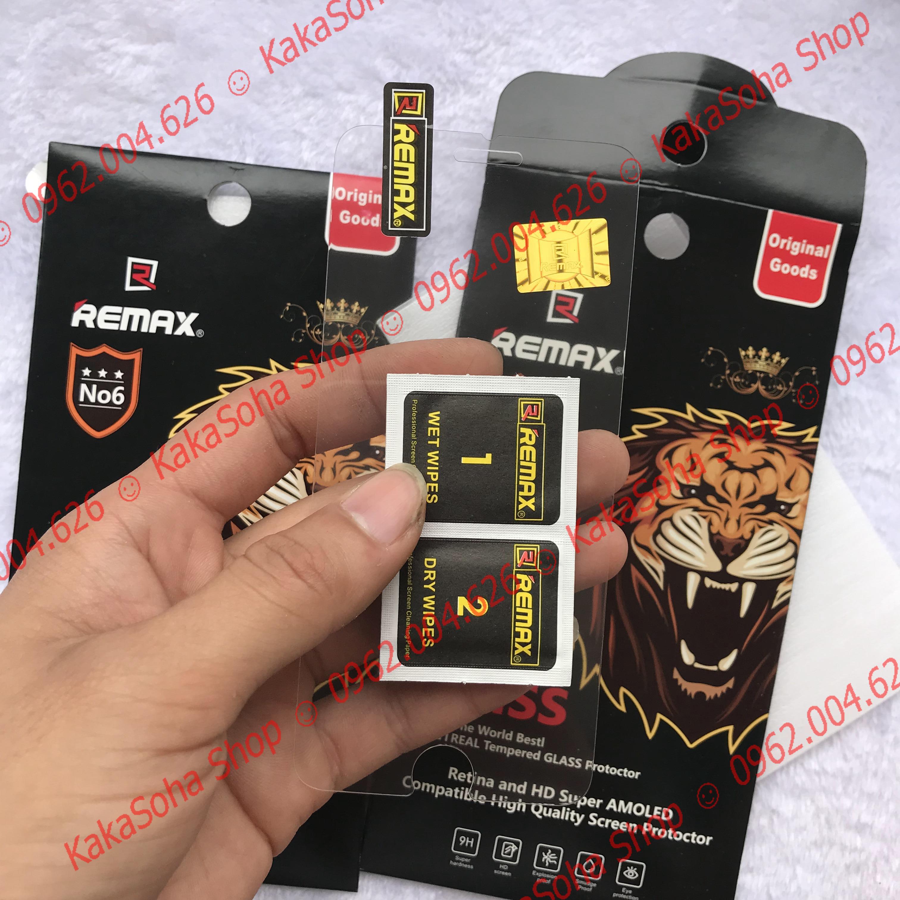 Kính cường lực Remax Iphone 6/7/8/X/Xs/XsMax