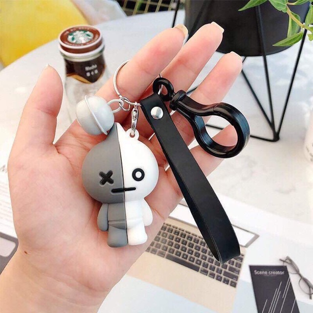 Móc khoá dẻo BTS kèm chuông siêu xinh