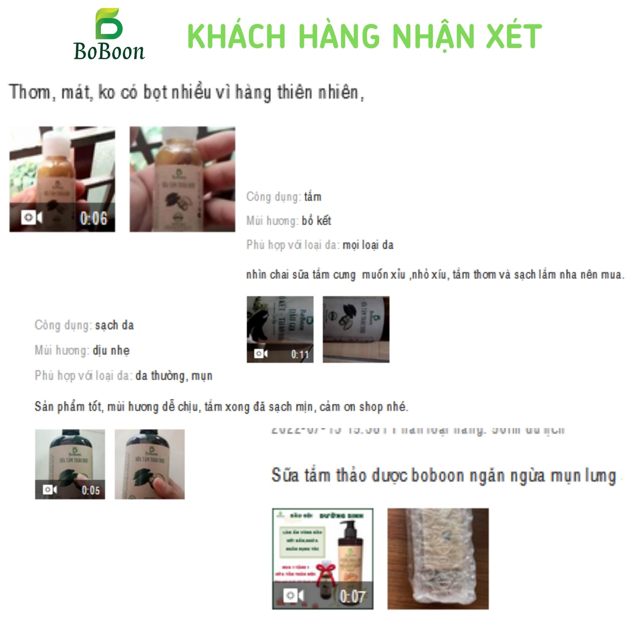 [MẪU THỬ] Sữa tắm thảo dược Boboon 30ml