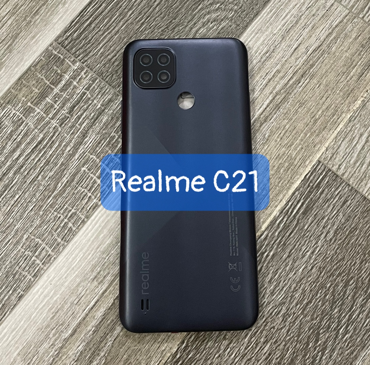 Bộ vỏ Realme C21,kèm khay sim,phím,kính camera lắp sẵn