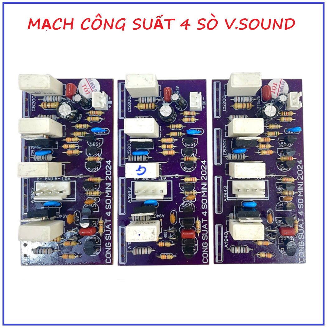 MẠCH CÔNG SUẤT 4 SÒ MINI (1 KÊNH) - 1 MẠCH