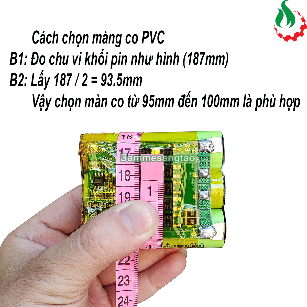 Màng co nhiệt PVC kích thước 65mm - 400mm