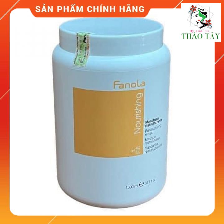 Hấp dầu tóc khô Fanola Nutricare 1500ml - Hũ