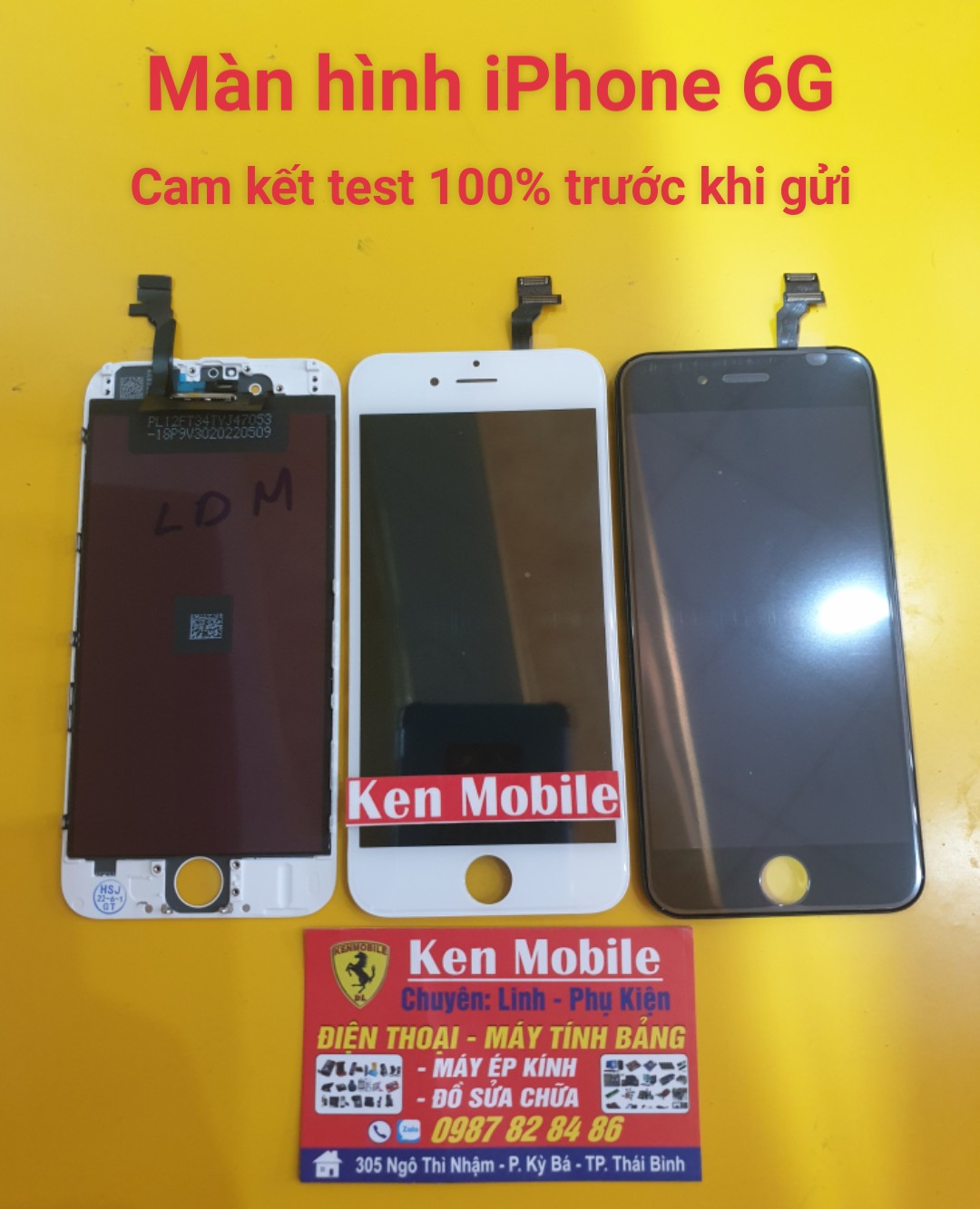 Màn hình nguyên bộ tương thích cho ip6g / ip 6g, loại linh kiện