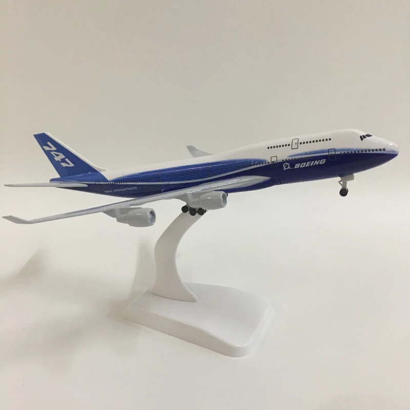 Máy Bay Boeing 747 Nguyên Mẫu Hợp Kim 20 Cm   Máy Bay Có Bánh Xe B747 Mô Hình Đồ Chơi Trẻ Em Trẻ Em Tặng Cho Bộ Sưu Tập